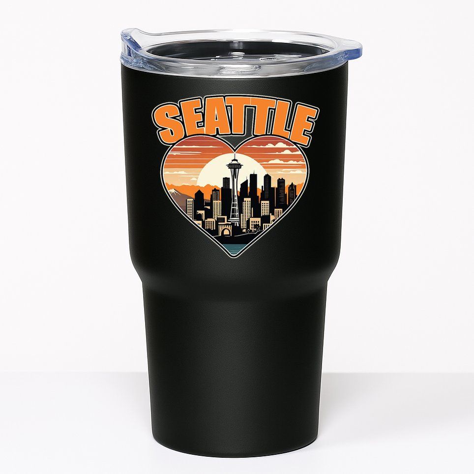 Seattle Gifts Apparel Souvenirs Usa Hiking Camping American Tumbler