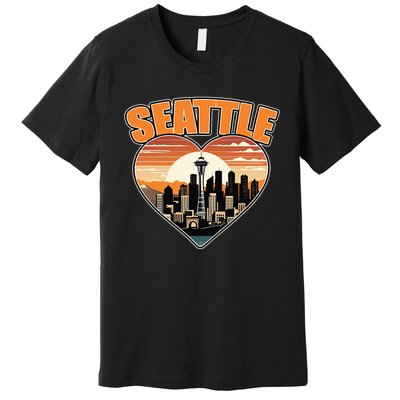 Seattle Gifts Apparel Souvenirs Usa Hiking Camping American Premium T-Shirt