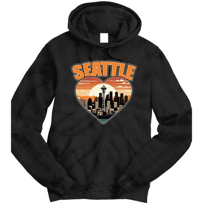 Seattle Gifts Apparel Souvenirs Usa Hiking Camping American Tie Dye Hoodie