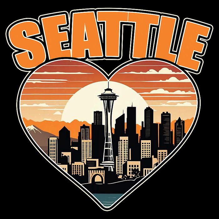 Seattle Gifts Apparel Souvenirs Usa Hiking Camping American Toddler T-Shirt
