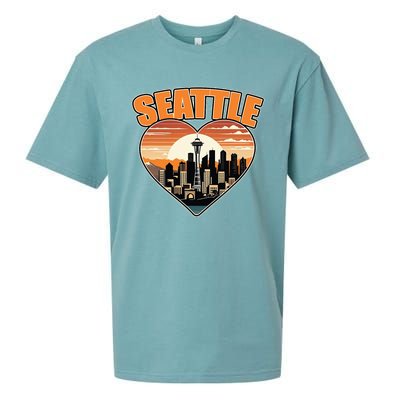 Seattle Gifts Apparel Souvenirs Usa Hiking Camping American Sueded Cloud Jersey T-Shirt