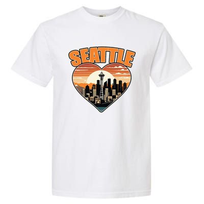 Seattle Gifts Apparel Souvenirs Usa Hiking Camping American Garment-Dyed Heavyweight T-Shirt