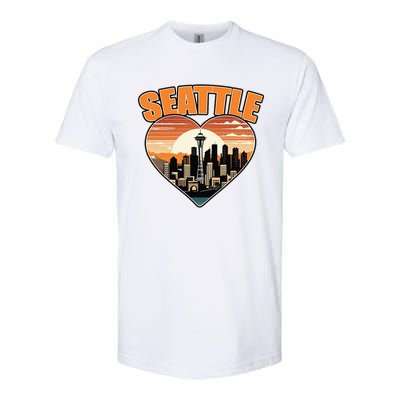 Seattle Gifts Apparel Souvenirs Usa Hiking Camping American Softstyle CVC T-Shirt