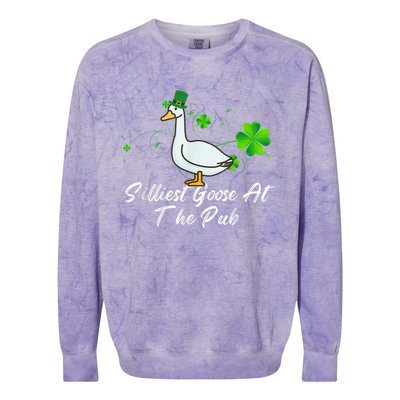 Silliest Goose At The Pub St. Patrick’s Day Colorblast Crewneck Sweatshirt