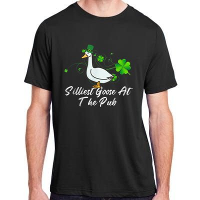 Silliest Goose At The Pub St. Patrick’s Day Adult ChromaSoft Performance T-Shirt