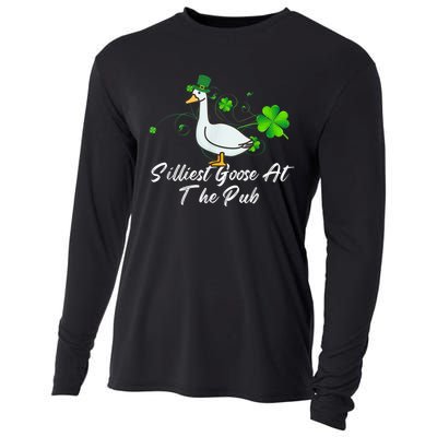 Silliest Goose At The Pub St. Patrick’s Day Cooling Performance Long Sleeve Crew