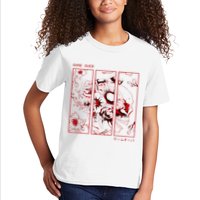 Soft Grunge Aesthetic Skull And Roses Japanese Game Over Kids T-Shirt
