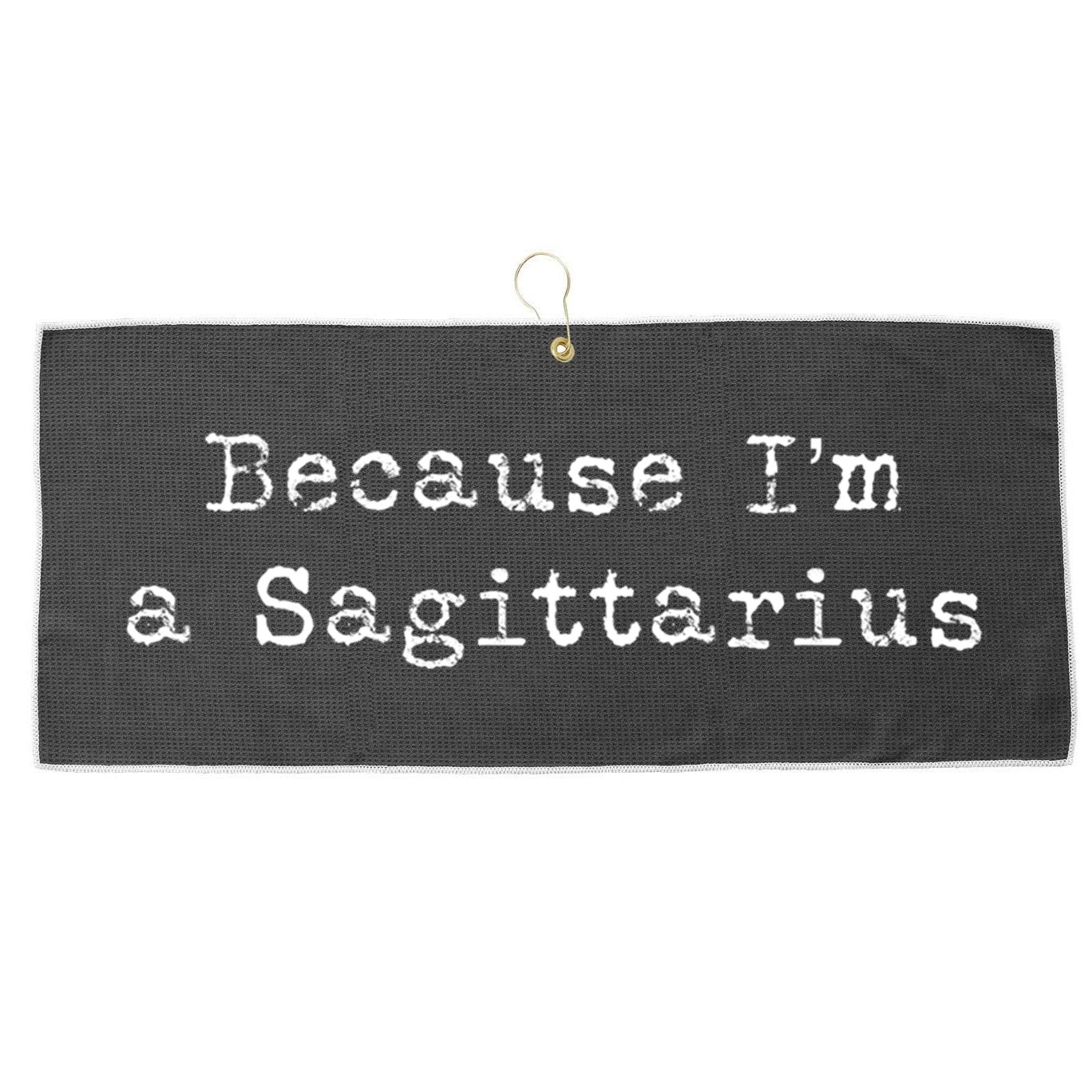 Sagittarius Gift Astrology Sagittarius Gift Large Microfiber Waffle Golf Towel