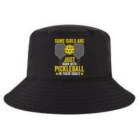 Some Girls Are Just Born With Pickleball In Their Souls Pickle Ball Cool Comfort Performance Bucket Hat