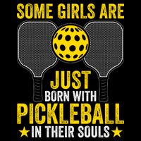 Some Girls Are Just Born With Pickleball In Their Souls Pickle Ball 16 in Basic Backpack