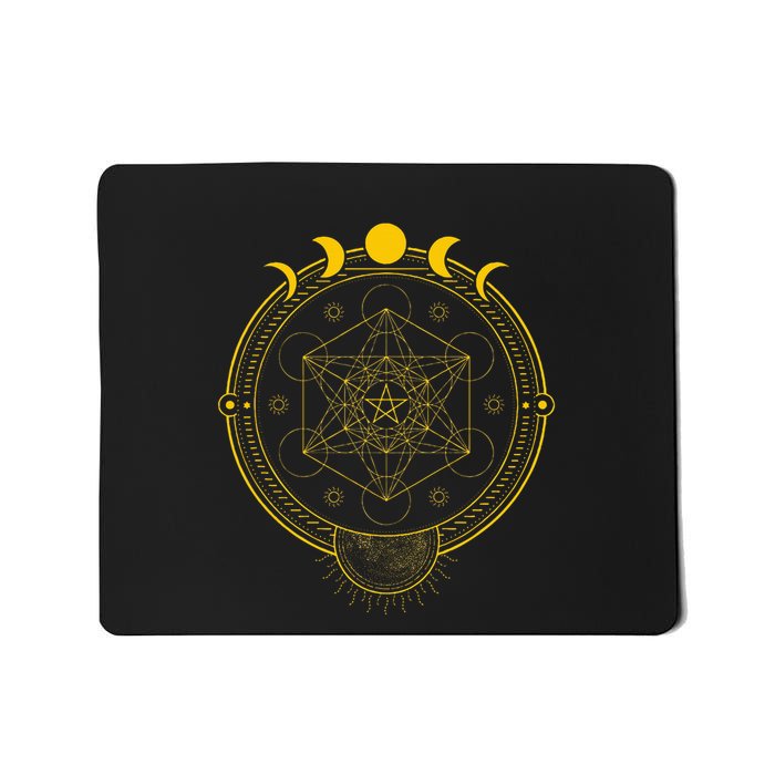 Sacred Geometry And Metatron Cube Pagan Mousepad