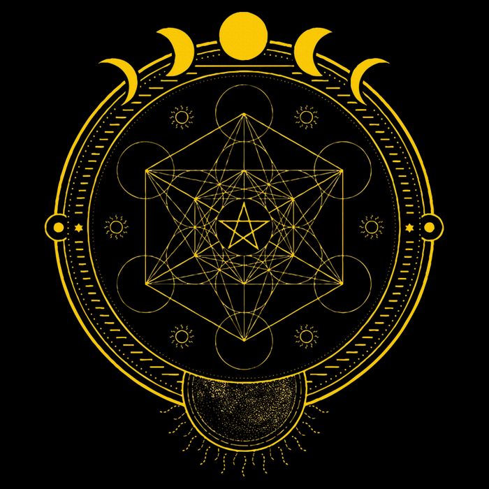Sacred Geometry And Metatron Cube Pagan Mousepad