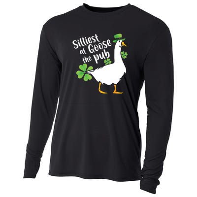 Silliest Goose At The Pub St. Patrick’s Day Cooling Performance Long Sleeve Crew