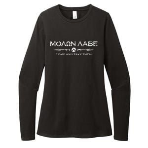 Sparta Gym And Fitness Molon Labe Womens CVC Long Sleeve Shirt