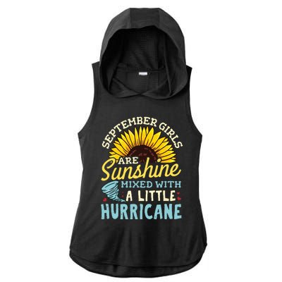 September Girl Birthday Ladies PosiCharge Tri-Blend Wicking Draft Hoodie Tank