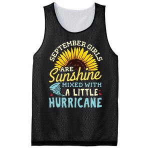 September Girl Birthday Mesh Reversible Basketball Jersey Tank