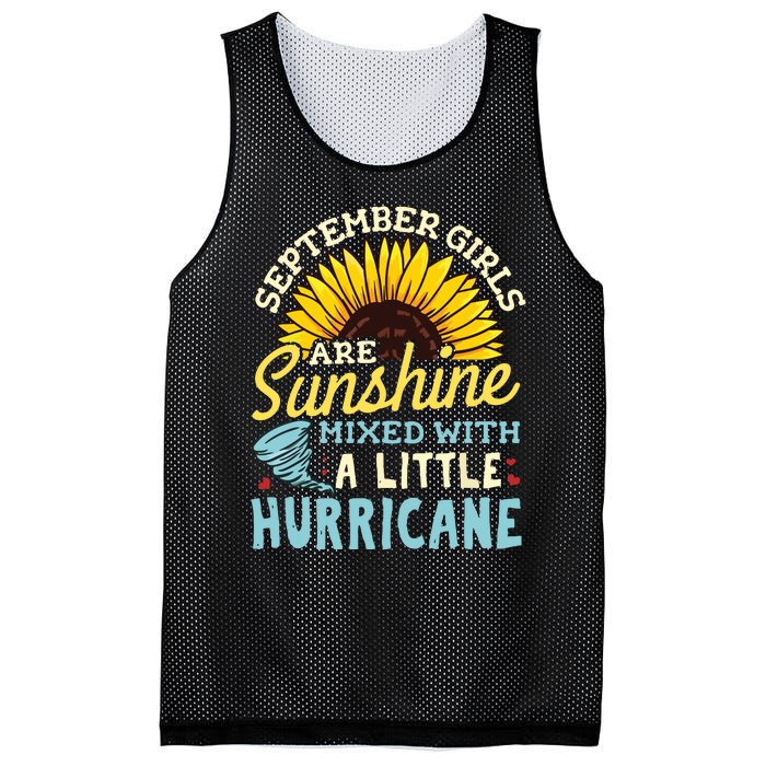 September Girl Birthday Mesh Reversible Basketball Jersey Tank