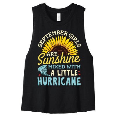 September Girl Birthday Women's Racerback Cropped Tank