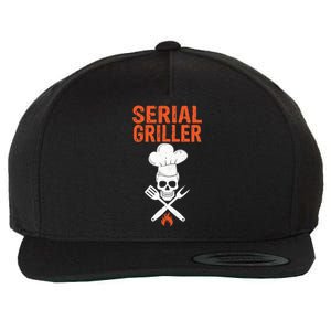 Serial Griller Barbecue Master Funny Grill Sergeant Outfit Wool Snapback Cap