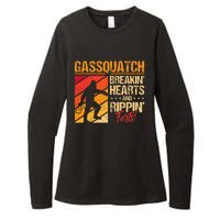 Sasquatch Gasquatch Breakin Hearts Rippin Fart Bigfoot Womens CVC Long Sleeve Shirt