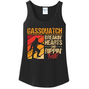 Sasquatch Gasquatch Breakin Hearts Rippin Fart Bigfoot Ladies Essential Tank