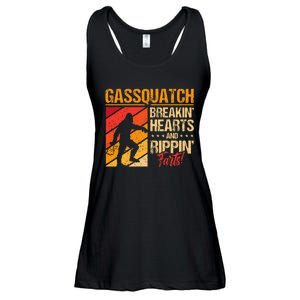 Sasquatch Gasquatch Breakin Hearts Rippin Fart Bigfoot Ladies Essential Flowy Tank