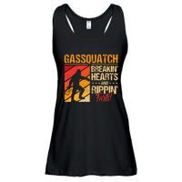 Sasquatch Gasquatch Breakin Hearts Rippin Fart Bigfoot Ladies Essential Flowy Tank