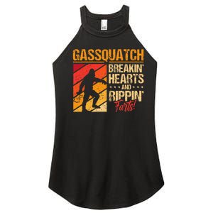 Sasquatch Gasquatch Breakin Hearts Rippin Fart Bigfoot Women's Perfect Tri Rocker Tank