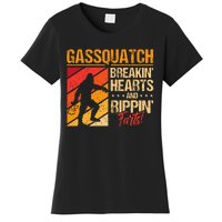 Sasquatch Gasquatch Breakin Hearts Rippin Fart Bigfoot Women's T-Shirt