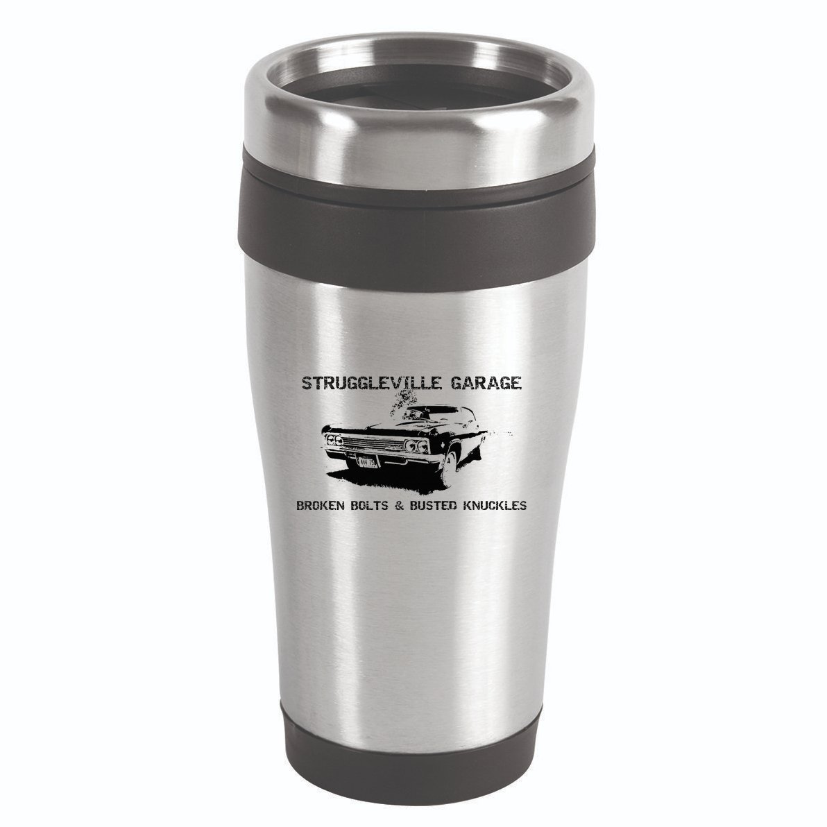 Struggleville Garage Broken Bolts & Busted Knuckles 16oz Travel Tumbler