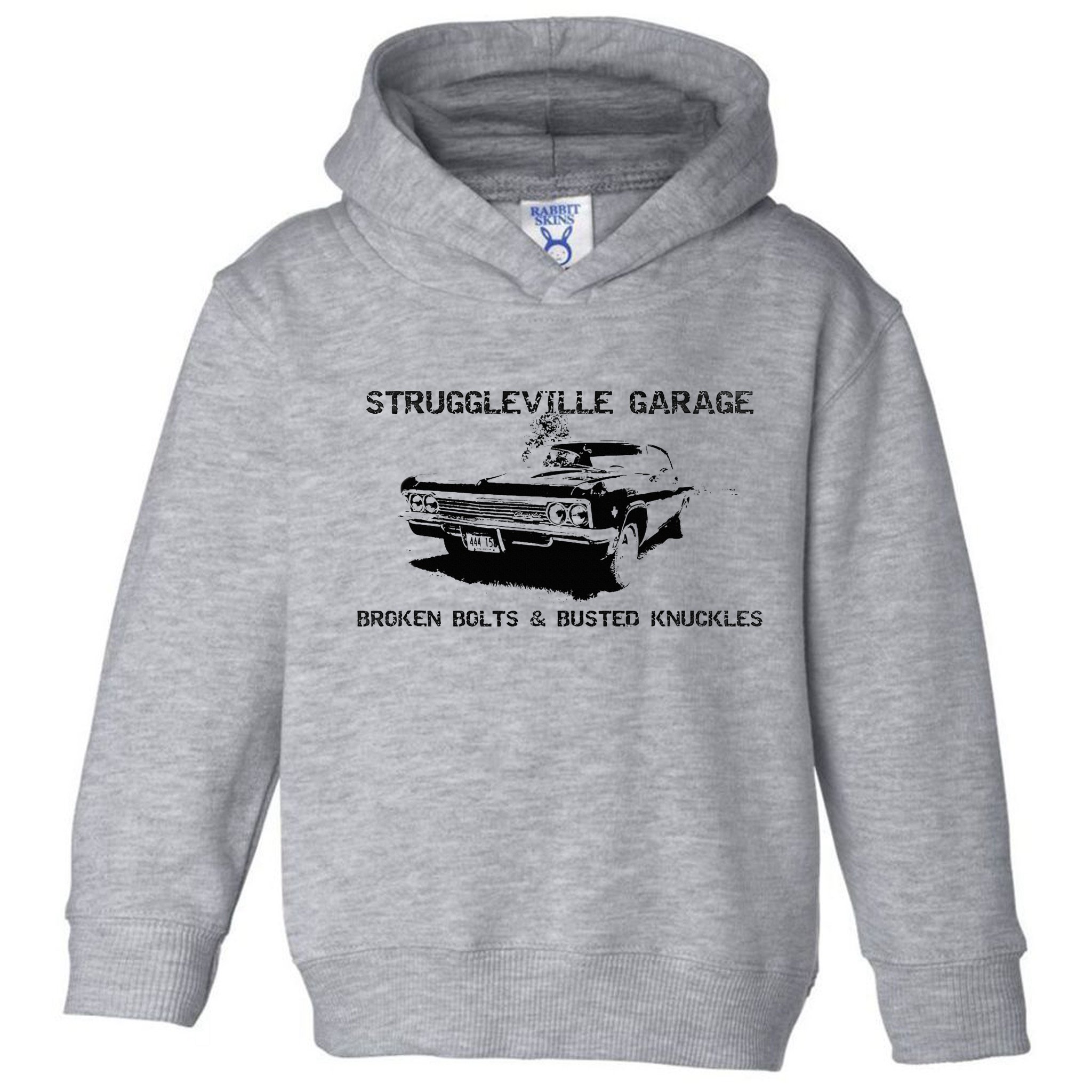 Struggleville Garage Broken Bolts & Busted Knuckles Toddler Hoodie