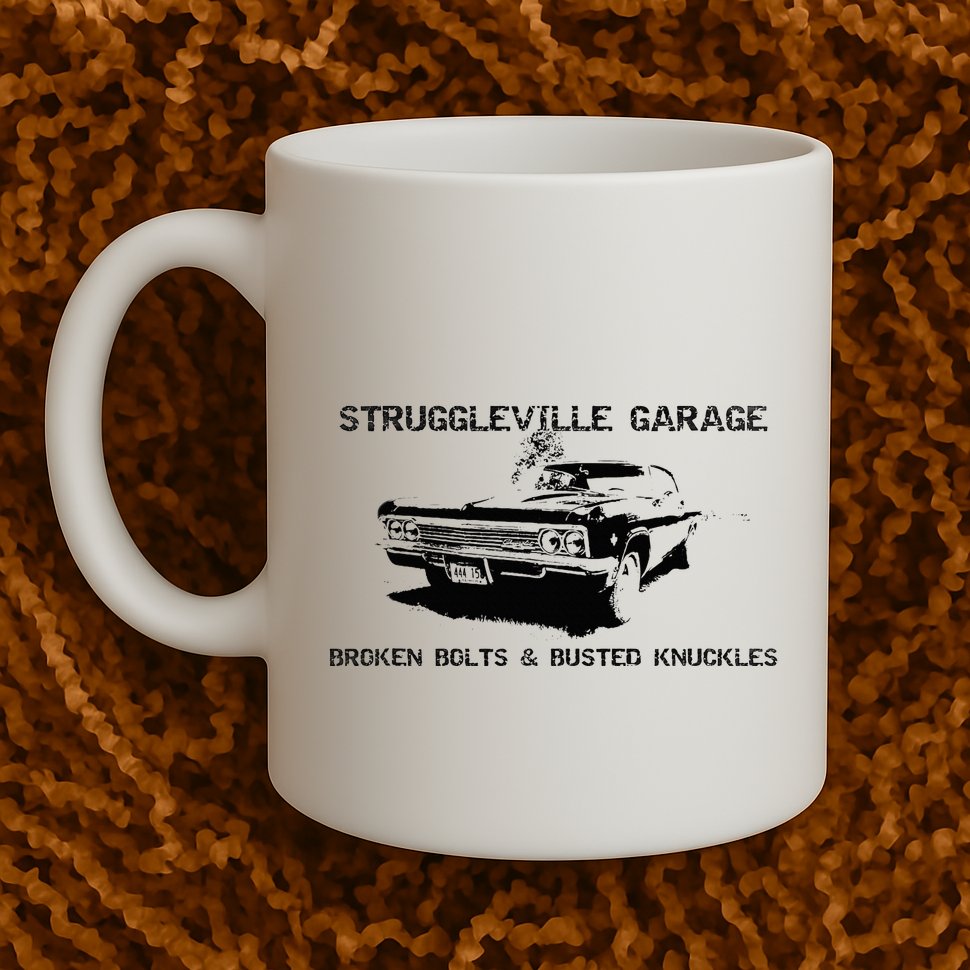 Struggleville Garage Broken Bolts & Busted Knuckles Mug