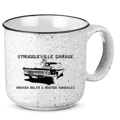 Struggleville Garage Broken Bolts & Busted Knuckles 15oz Campfire Ceramic Mug