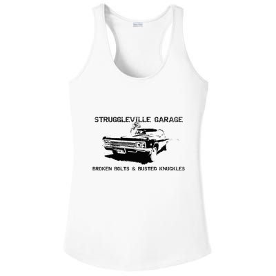 Struggleville Garage Broken Bolts & Busted Knuckles Ladies PosiCharge Competitor Racerback Tank