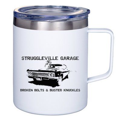 Struggleville Garage Broken Bolts & Busted Knuckles 12oz Stainless Steel Coffee Mug