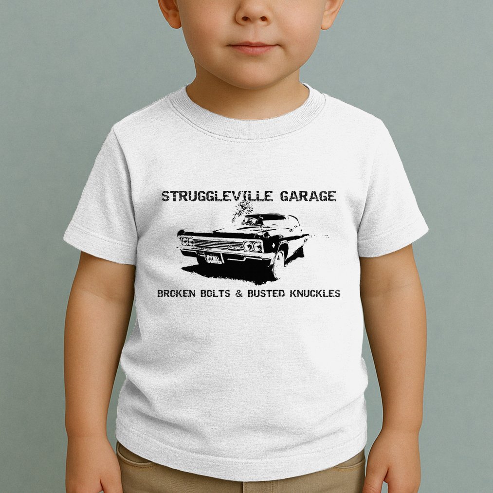 Struggleville Garage Broken Bolts & Busted Knuckles Toddler T-Shirt