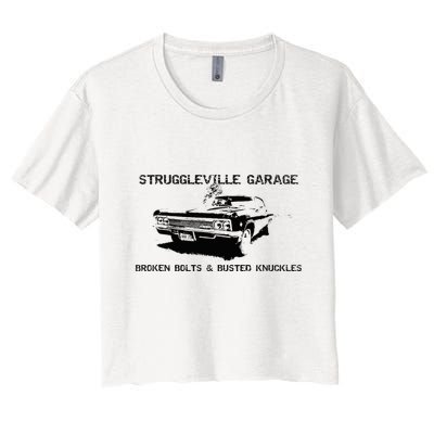Struggleville Garage Broken Bolts & Busted Knuckles Crop Top