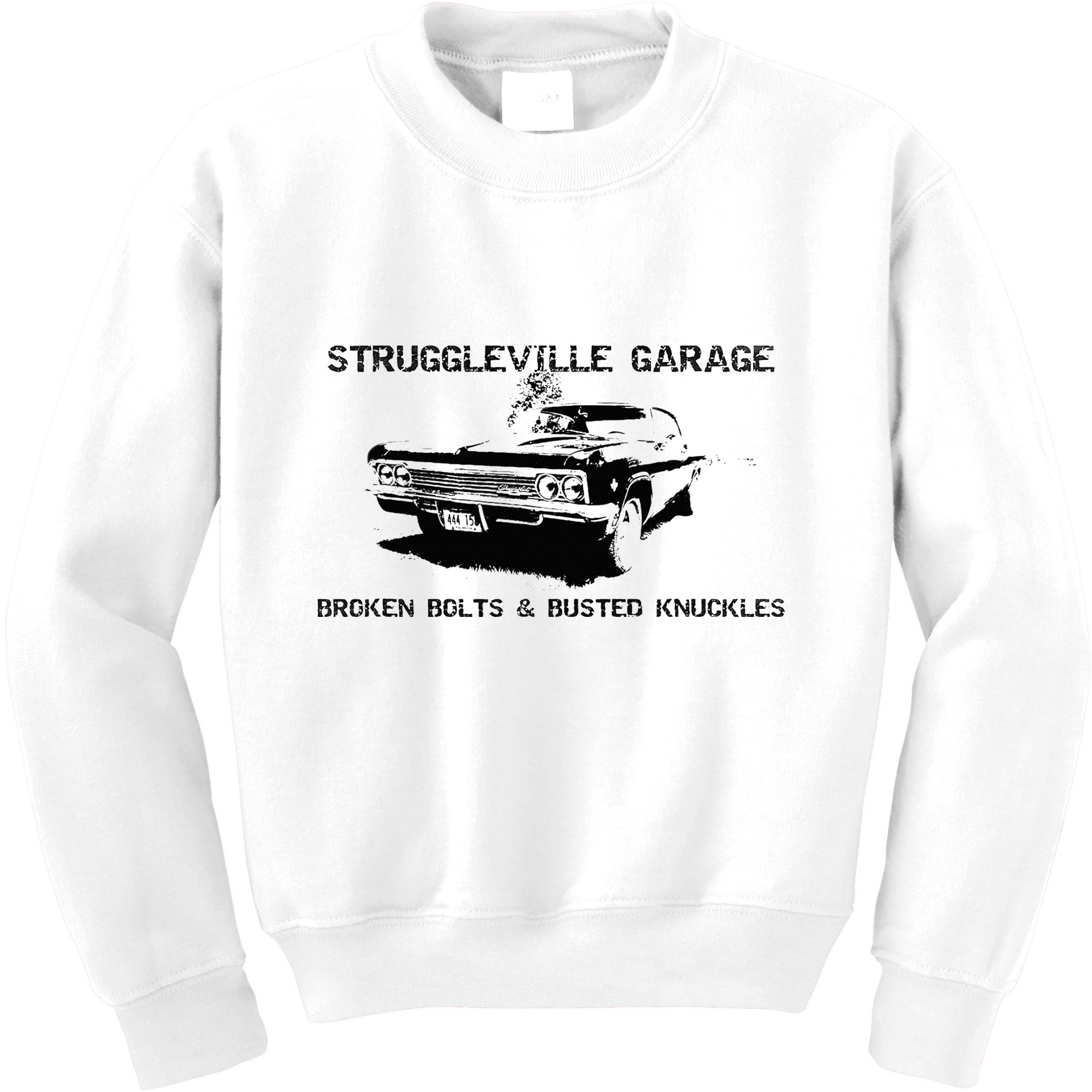 Struggleville Garage Broken Bolts & Busted Knuckles Kids Sweatshirt