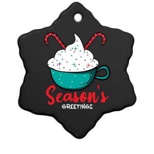 Season Greetings Baker Funny Gift Ceramic Star Ornament