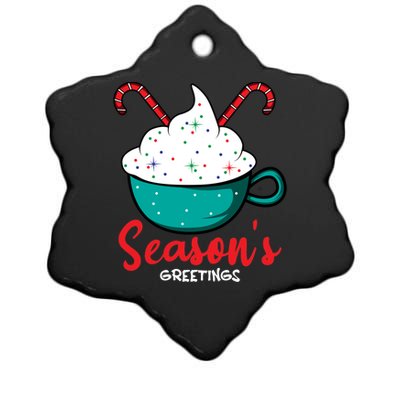 Season Greetings Baker Funny Gift Ceramic Star Ornament