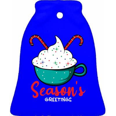 Season Greetings Baker Funny Gift Ceramic Bell Ornament