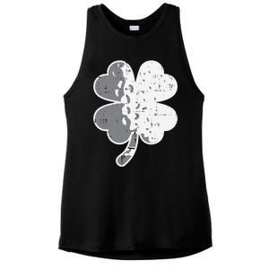 Shamrock Golf Ball St Patricks Day Golfing Sport Golfer Funny Gift Ladies PosiCharge Tri-Blend Wicking Tank