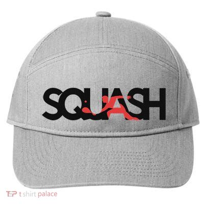 Squash Gift Ball Court Shoes Racket 7-Panel Snapback Hat