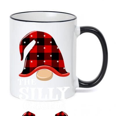 Silly Gnome Buffalo Plaid Funny Christmas Matching Family Meaningful Gift 11oz Black Color Changing Mug