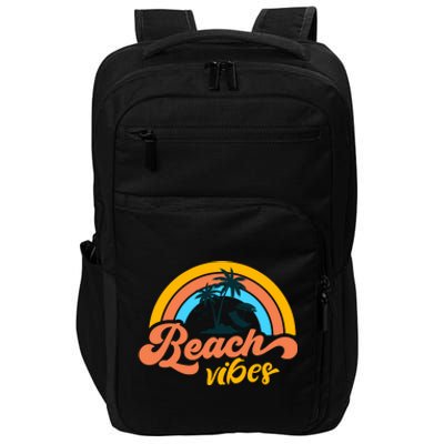 Summer Groovy Beach Vibes Impact Tech Backpack