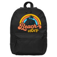 Summer Groovy Beach Vibes 16 in Basic Backpack