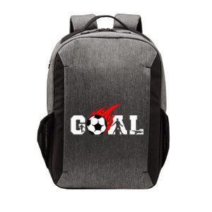 Soccer Goal Ball On Fire Vector Backpack