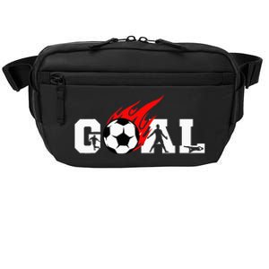 Soccer Goal Ball On Fire Crossbody Pack