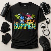 Summer Gnomes Beach Cooling Performance Crew T-Shirt