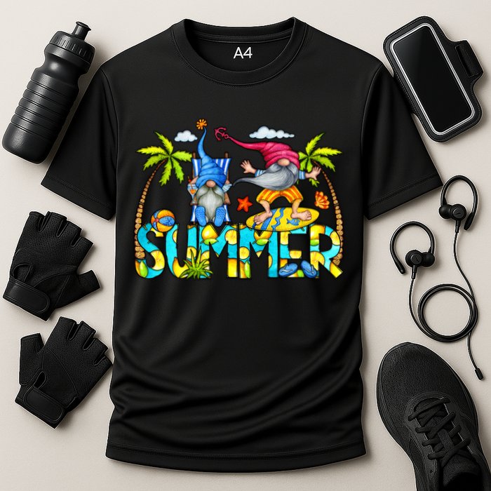 Summer Gnomes Beach Cooling Performance Crew T-Shirt